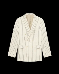 Le Blazer Croisé Rayures