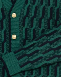 Le Cardigan Torsades Bicolore