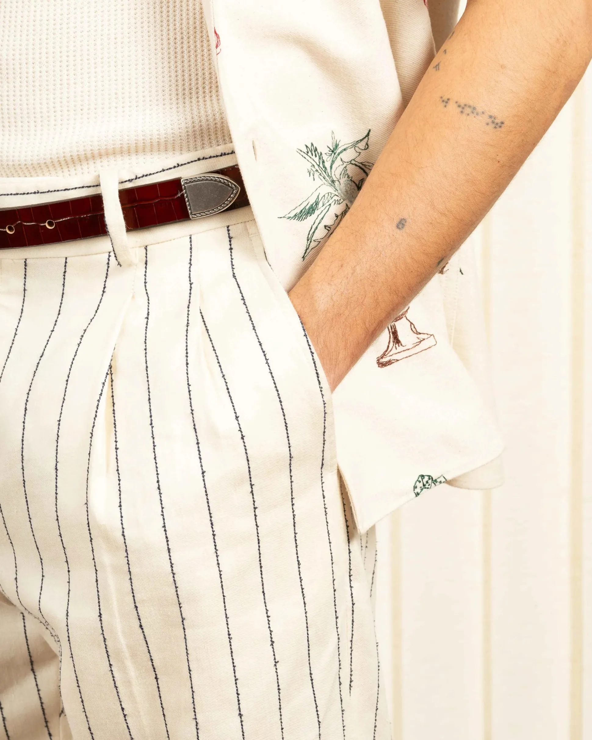 Le Pantalon Golfeur Rayures