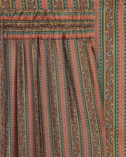 Le Pantalon Rayure Fleuries